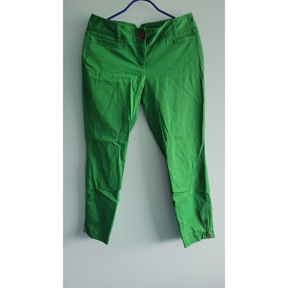Express Design Studio Casual Loose Green Pants
